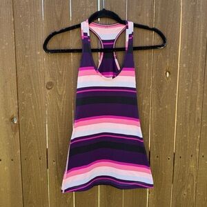 Lululemon Striped Racerback Tank Top | Size 4 (est.)